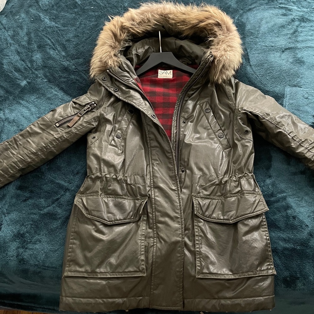 SAM Green Parka Jacket XS